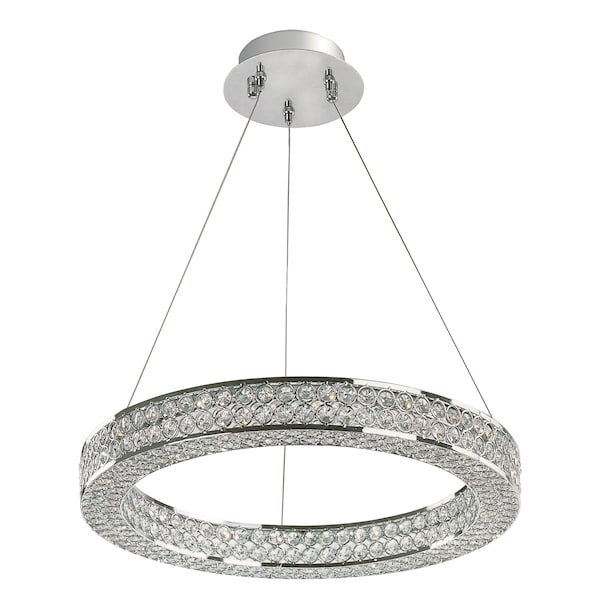 Maxim Lighting Eternity LED 1-Light 20" Wide Polished Chrome Pendant Light 39772BCPC - main